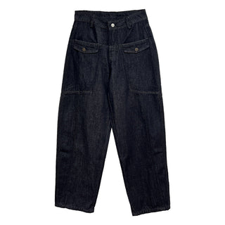 pocket straight jeans