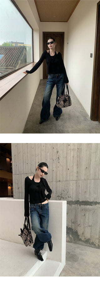 casual straight jeans
