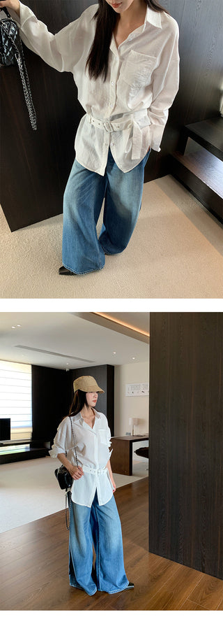 ripped wide jeans