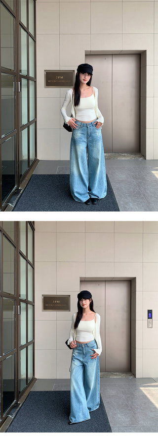 ripped wide jeans