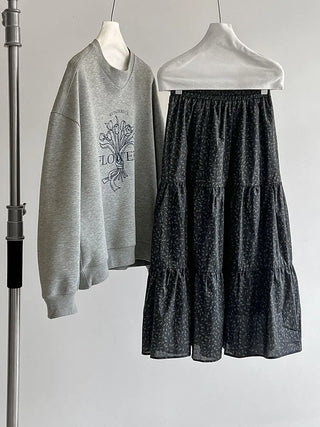 floral tiered Skirt