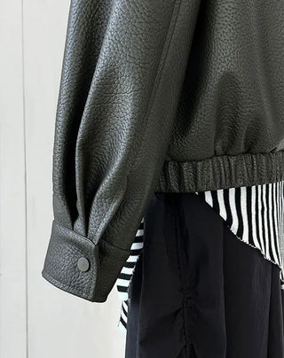 lychee leather coat