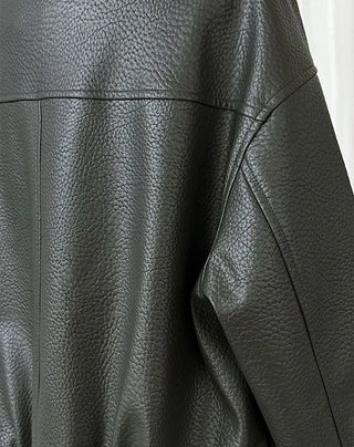 lychee leather coat