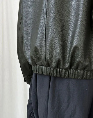 lychee leather coat