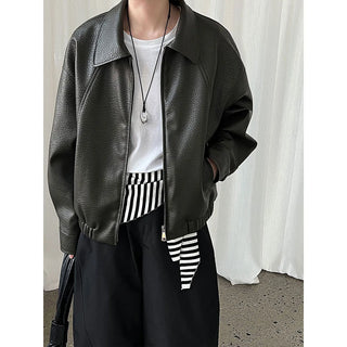 lychee leather coat