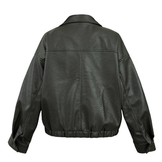 lychee leather coat