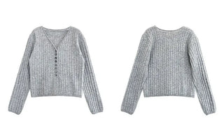 V-neck cardigan