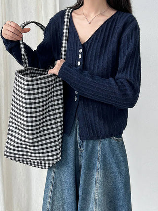 V-neck cardigan