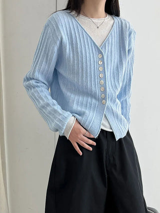 V-neck cardigan