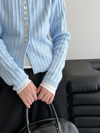 V-neck cardigan