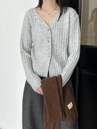 V-neck cardigan
