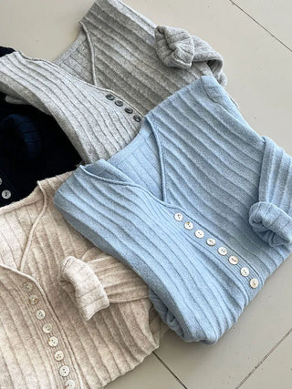 V-neck cardigan