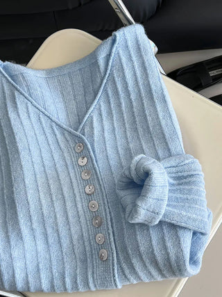 V-neck cardigan