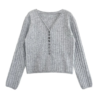 V-neck cardigan