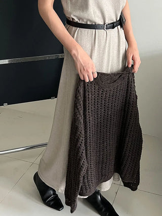 wool suspender dress