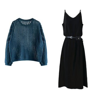 wool suspender dress