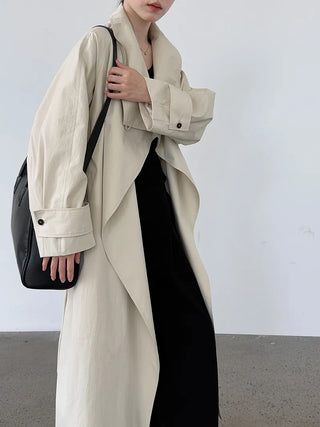 stand collar trench coat