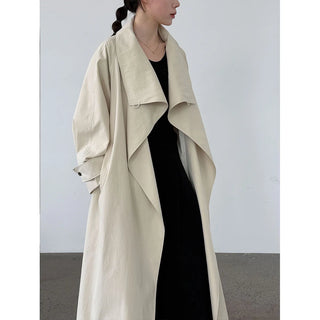 stand collar trench coat