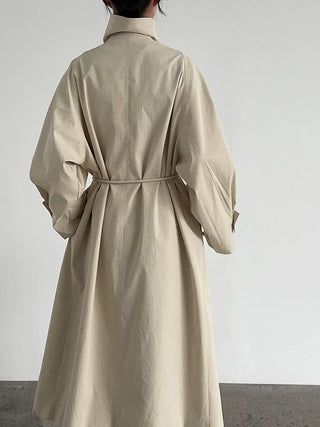 stand collar trench coat