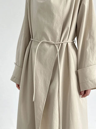 stand collar trench coat