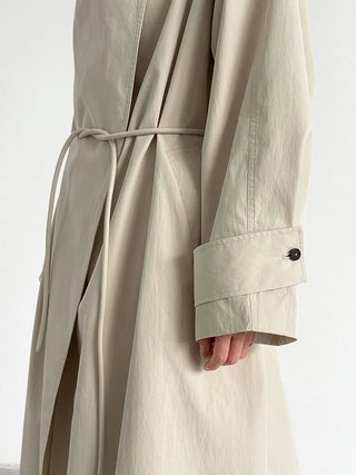 stand collar trench coat