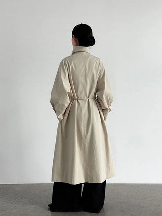 stand collar trench coat
