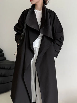 stand collar trench coat