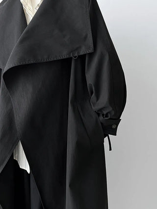 stand collar trench coat