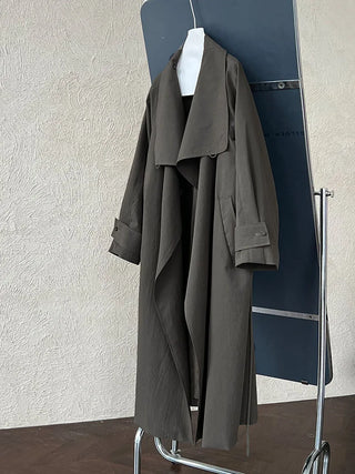 stand collar trench coat