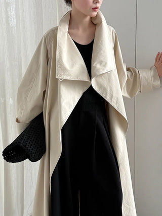 stand collar trench coat