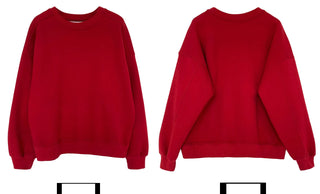 wine red sweater