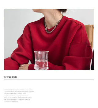 wine red sweater