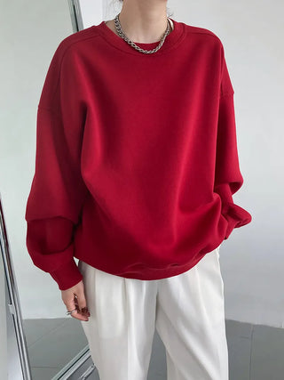 wine red sweater