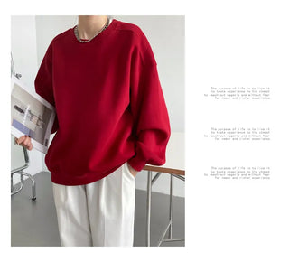 wine red sweater