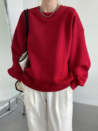 wine red sweater