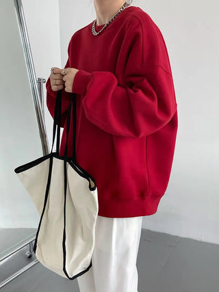 wine red sweater
