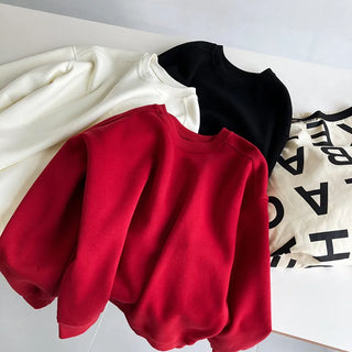 wine red sweater