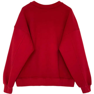 wine red sweater
