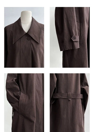 lace-up trench coat