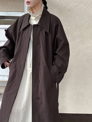 lace-up trench coat