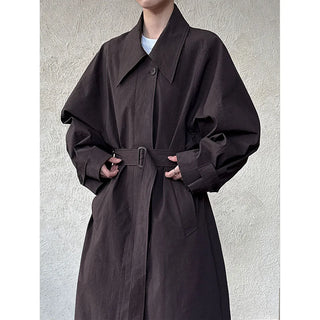 lace-up trench coat