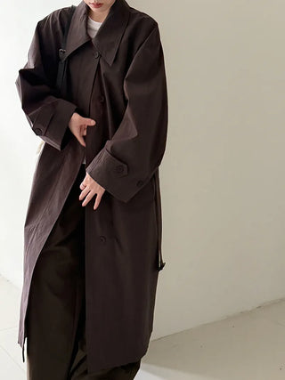 lace-up trench coat