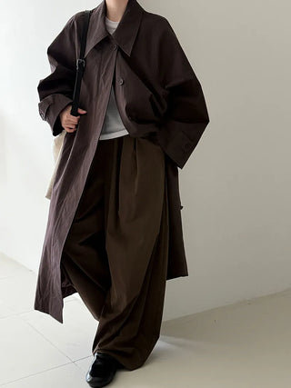 lace-up trench coat
