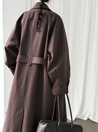 lace-up trench coat