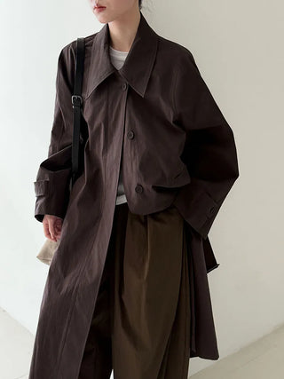 lace-up trench coat