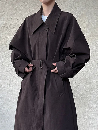 lace-up trench coat