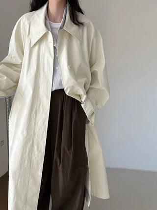 lace-up trench coat