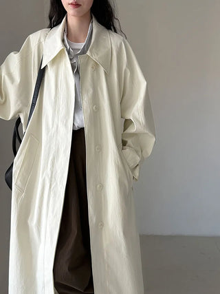 lace-up trench coat
