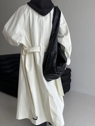 lace-up trench coat