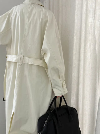 lace-up trench coat